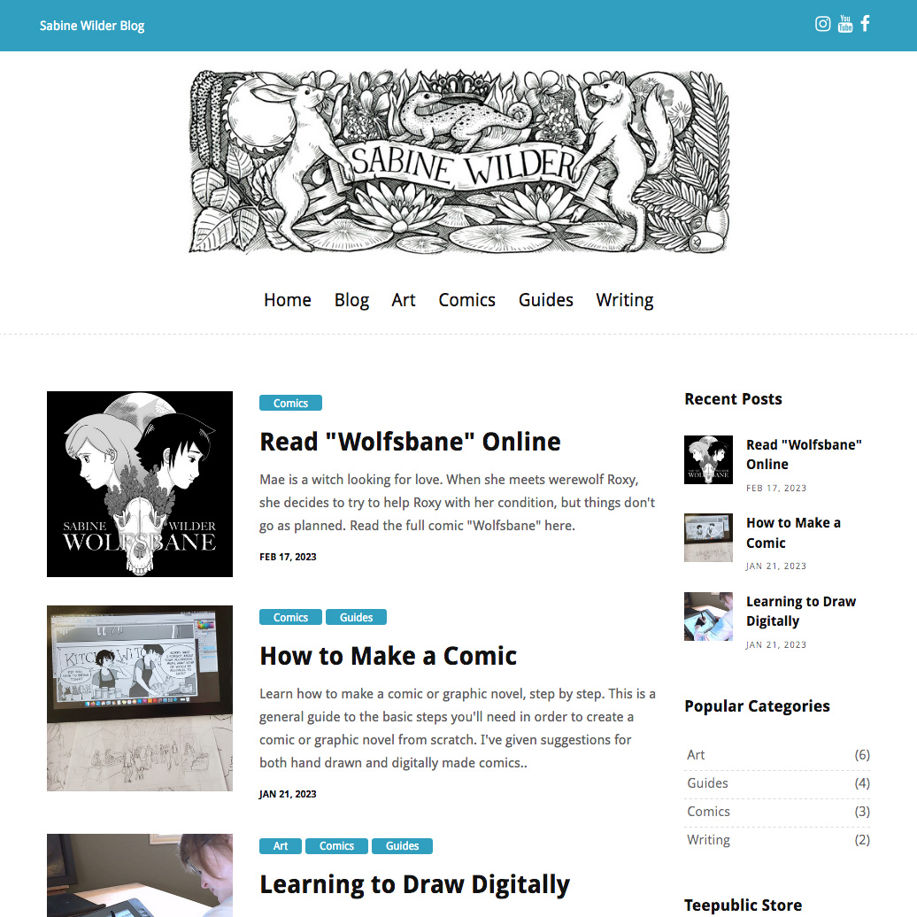 blog website